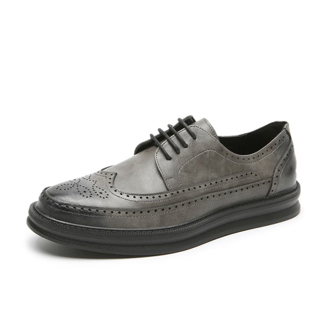Oxford Shoes Fashion Brogue Formal Dress Shoes