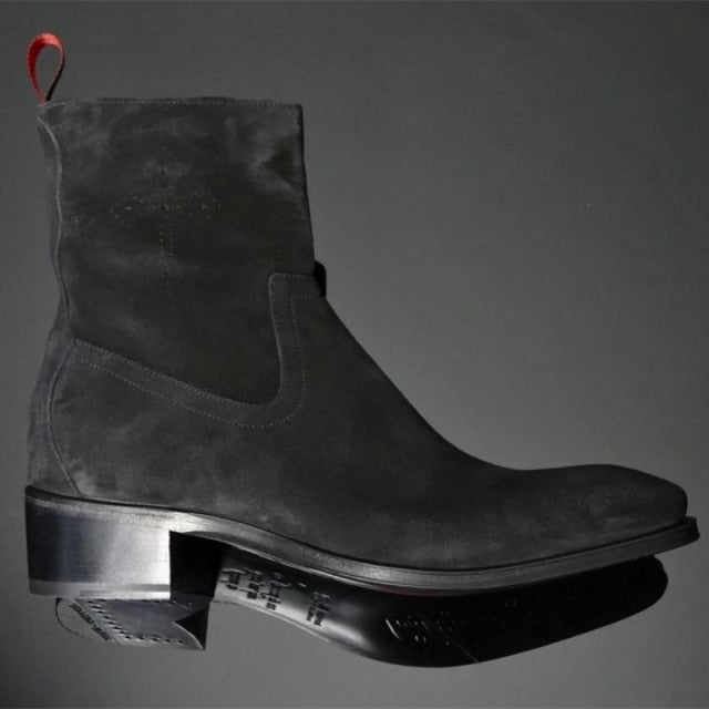 Fashion Casual Business Faux Suede Leather Chelsea Boots