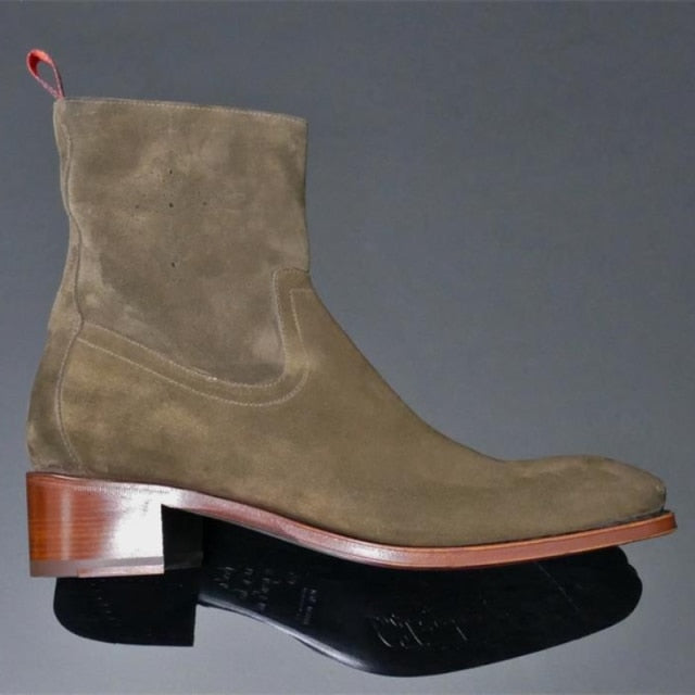 Fashion Casual Business Faux Suede Leather Chelsea Boots