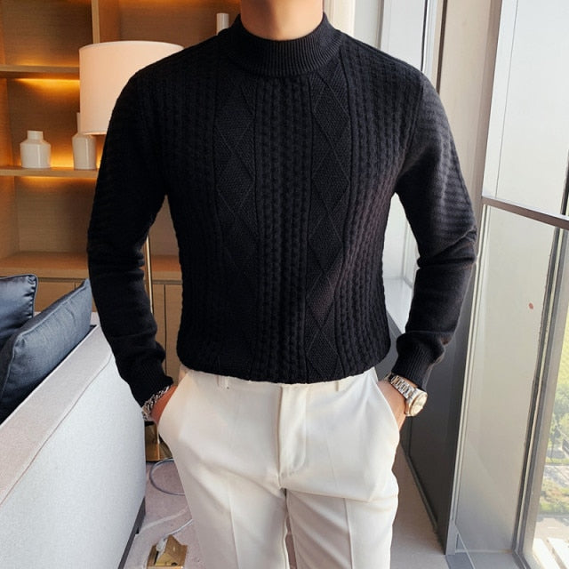 British Style Fashion Casual Knitted Sweater