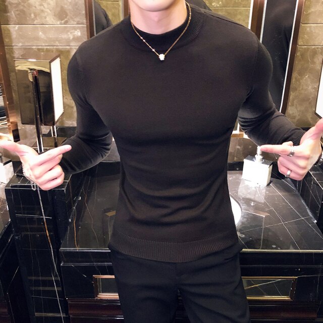 Fashion Long Sleeve Knitted Sweater