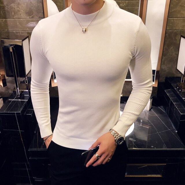 Fashion Long Sleeve Knitted Sweater