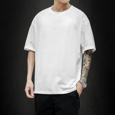 Fashion Solid Oversized Casual T-shirt