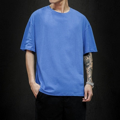 Fashion Solid Oversized Casual T-shirt