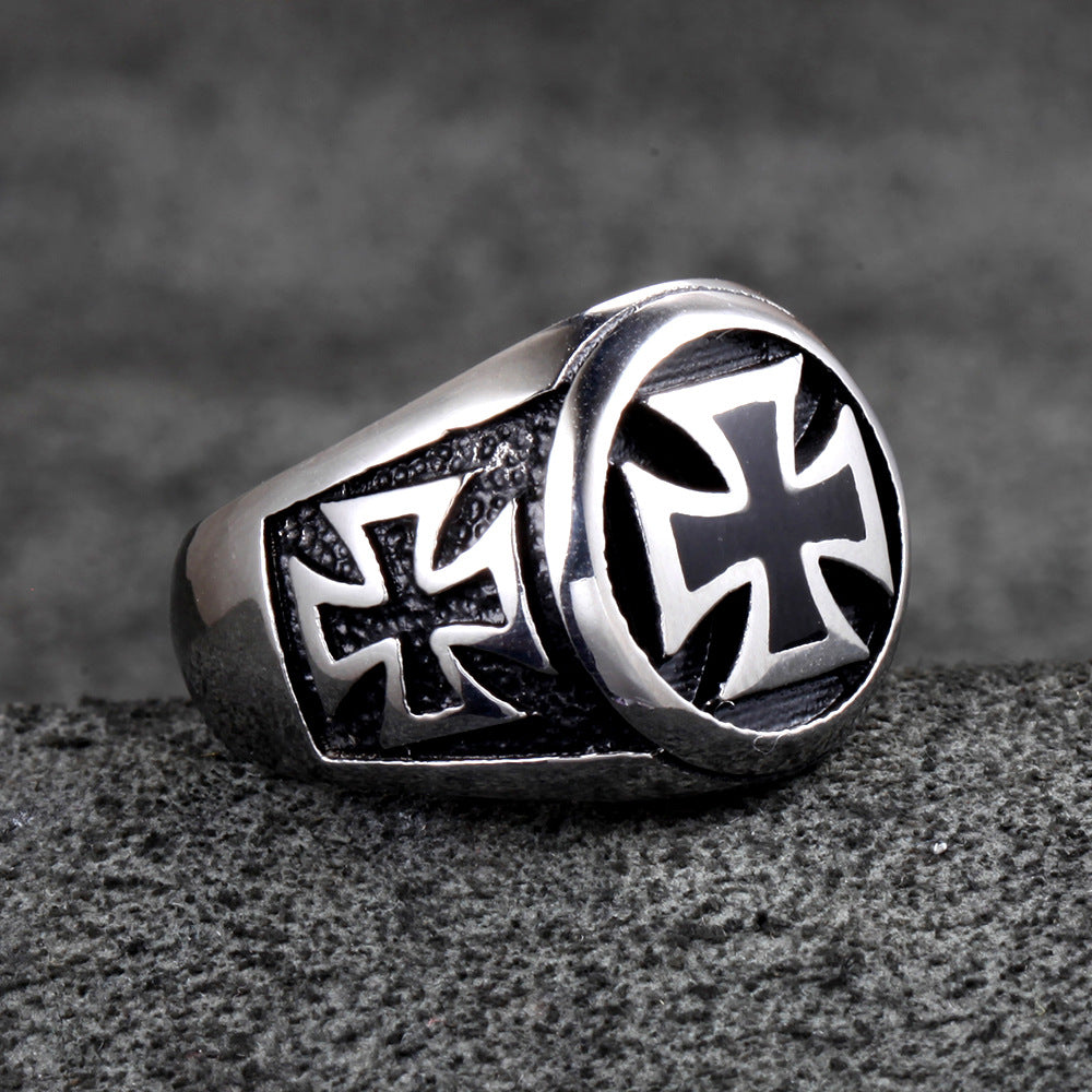 Army iron cross Ring