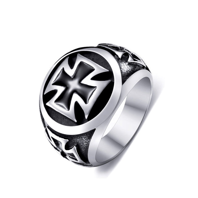 Army iron cross Ring
