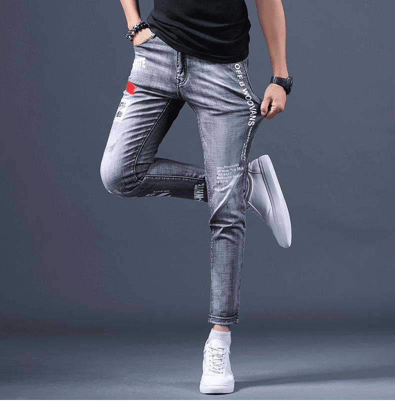 Ankle-Length Denim Pants