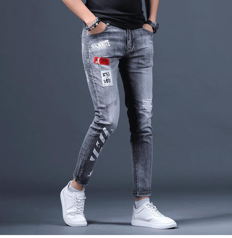 Ankle-Length Denim Pants