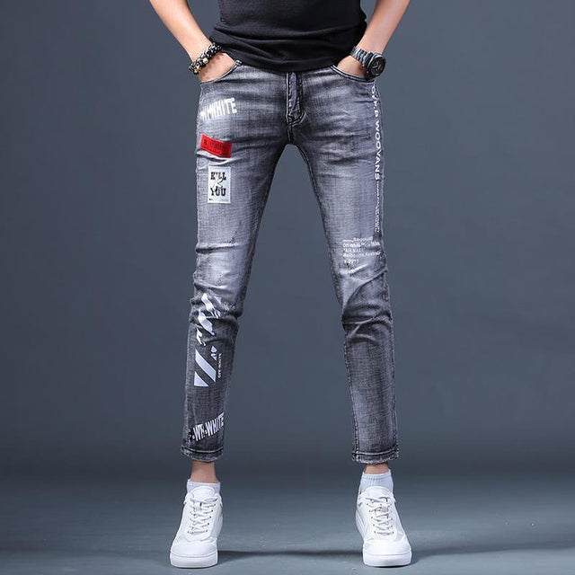 Ankle-Length Denim Pants