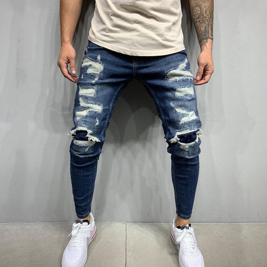 Men Ripped Skinny Denim Pants