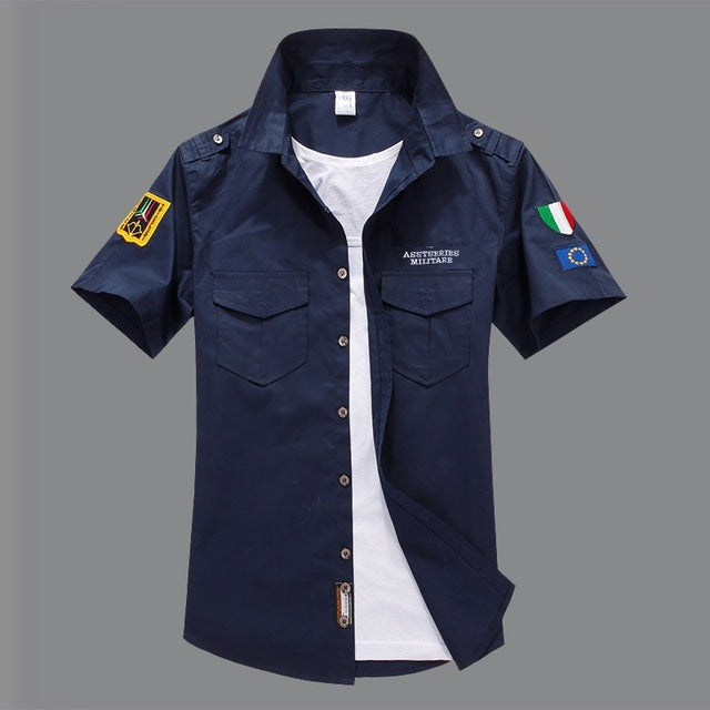 Embroidery Air Force Shirt