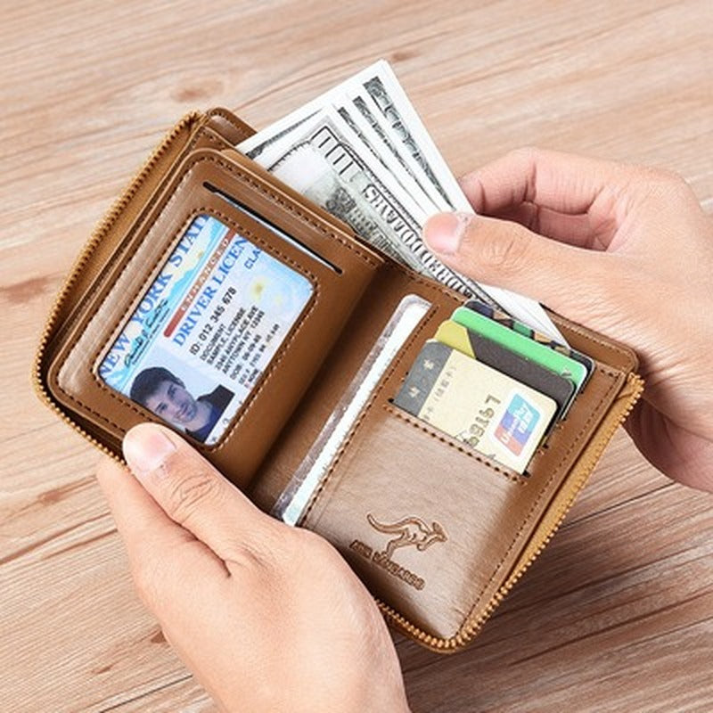 Kangaroo Cards Holder Leather Wallet