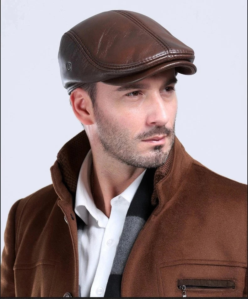 LMS Cowhide Leather Dad Hat