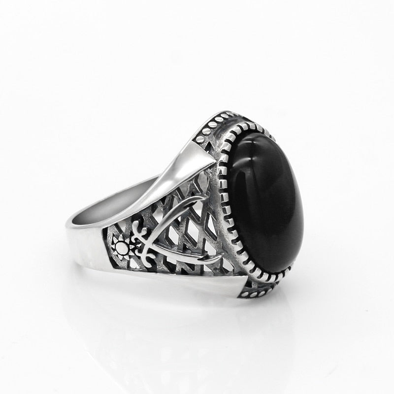 LMS Onyx Stone Craft Ring