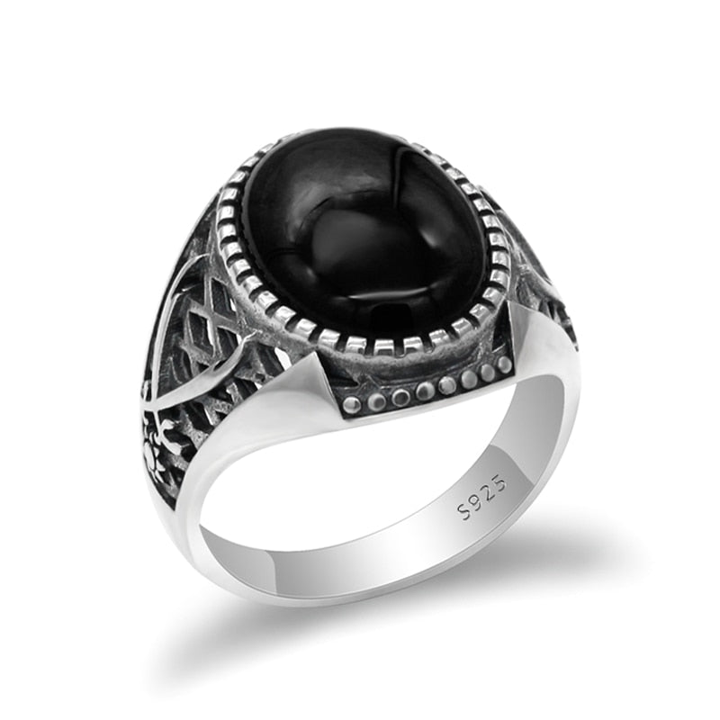 LMS Onyx Stone Craft Ring
