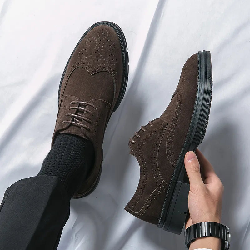Oxford Suede Leather Shoes