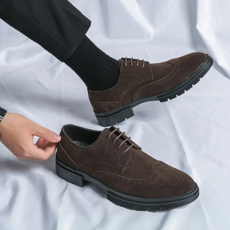 Oxford Suede Leather Shoes