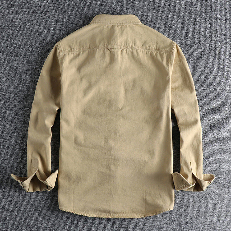 Vintage Retro Cargo Shirt Jacket