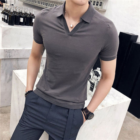 British Solid Short Sleeve Polo Shirt