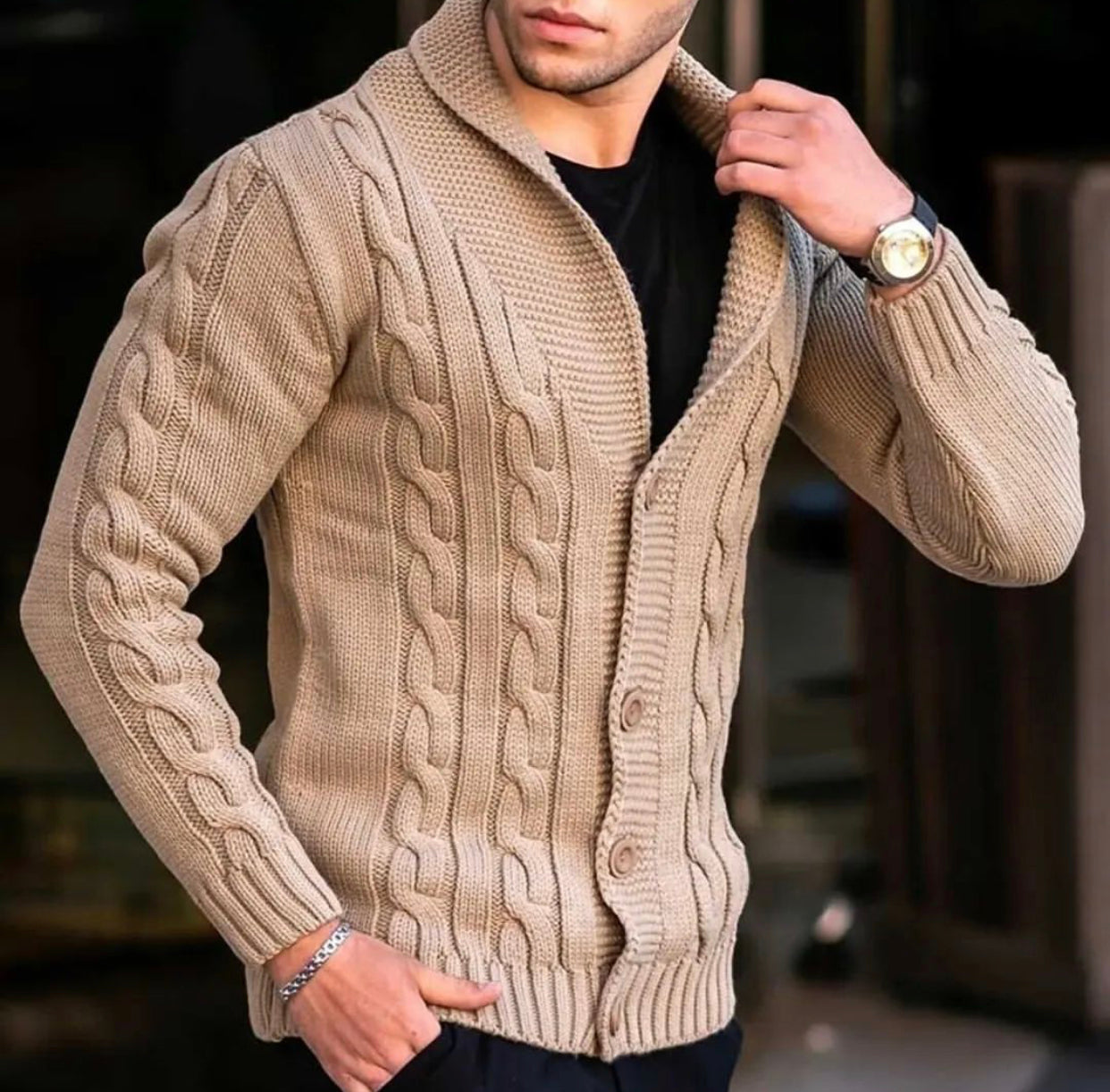LMS Single-breasted Cardigan