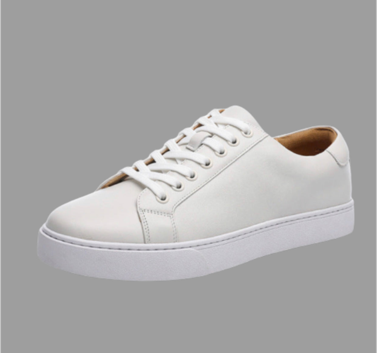 Casual Leather Lace Up Sneakers