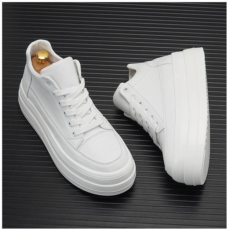 LMS Platform Leather Sneakers
