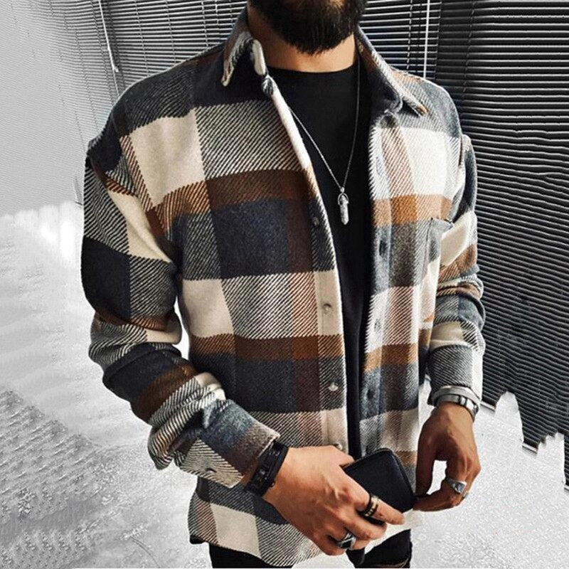 Stylish Plaid Loose Shirt