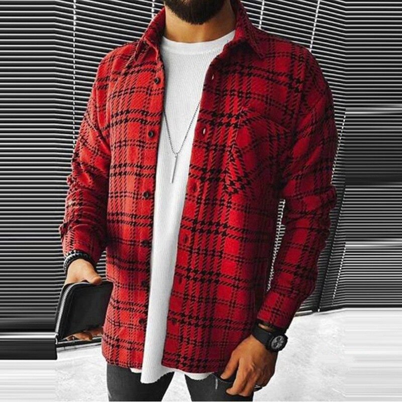 Stylish Plaid Loose Shirt