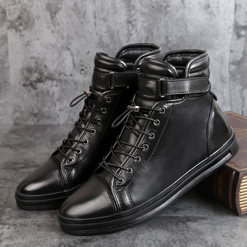 LMS Leather High Top Sneakers