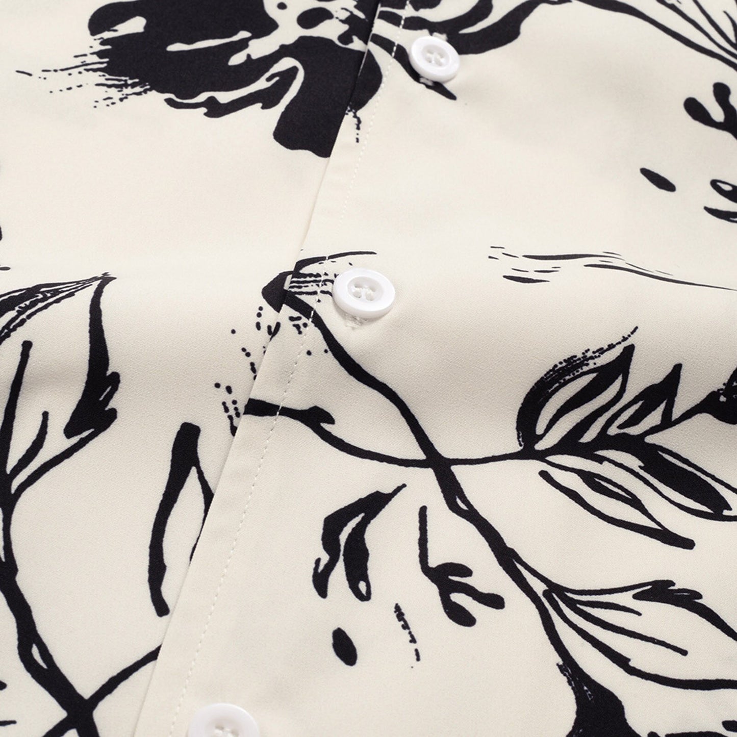 Floral Linen Print Blouse