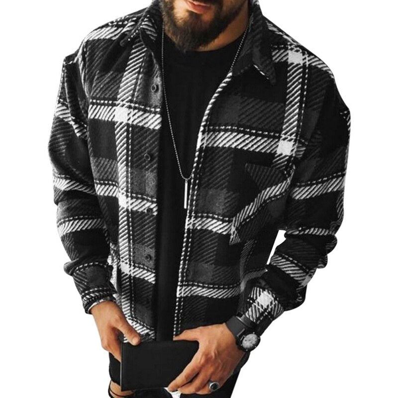 Stylish Plaid Loose Shirt