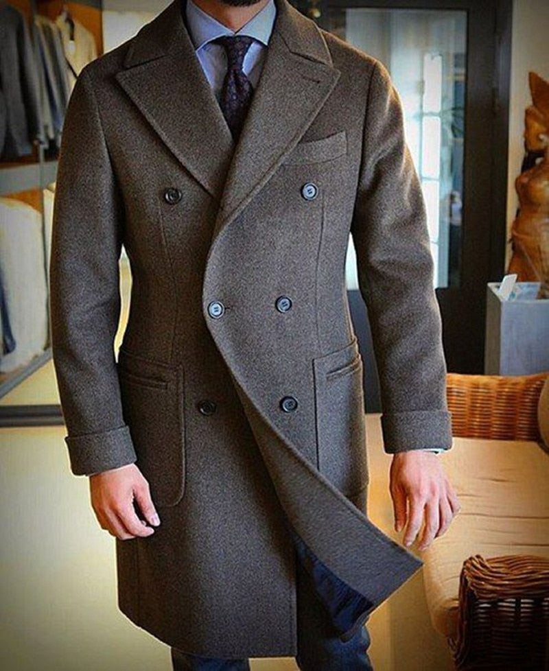 England Classic Woolen Trench Coat