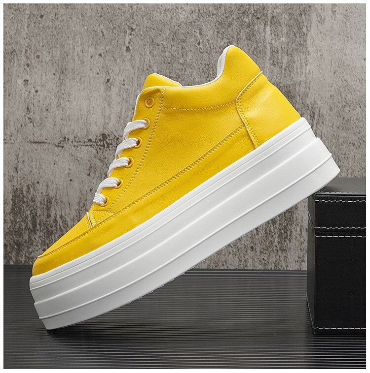LMS Platform Leather Sneakers