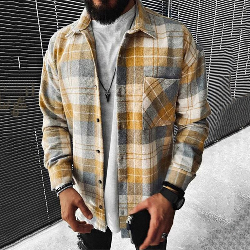 Stylish Plaid Loose Shirt