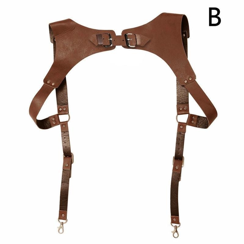 LMS Style Leather Straps Suspenders