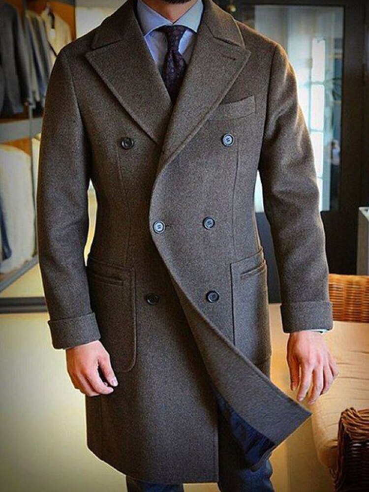 England Classic Woolen Trench Coat