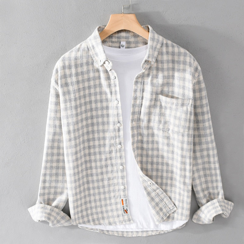 LMS Casual Plaid Shirts