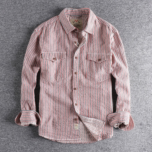 LMS Casual Striped Shirts