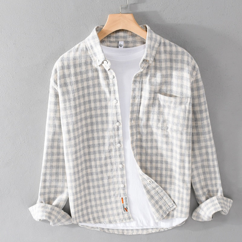 LMS Casual Plaid Shirts