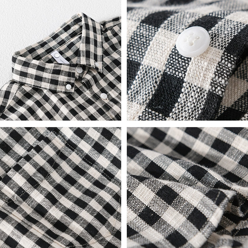 LMS Casual Plaid Shirts