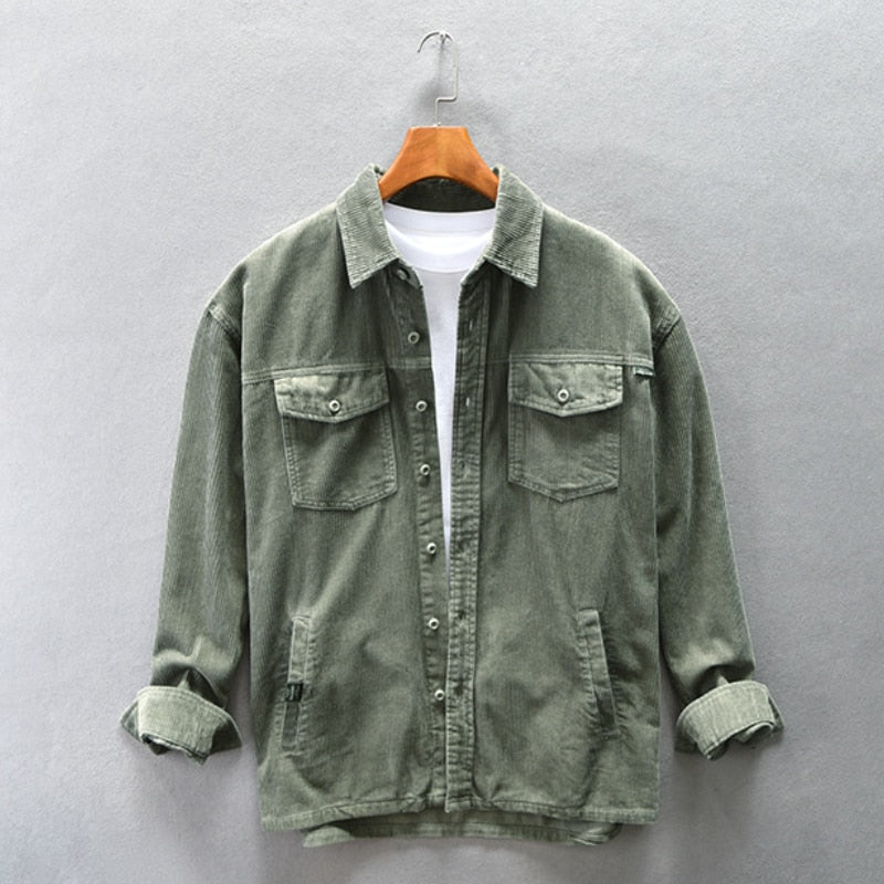 LMS Corduroy Vintage Denim Jacket
