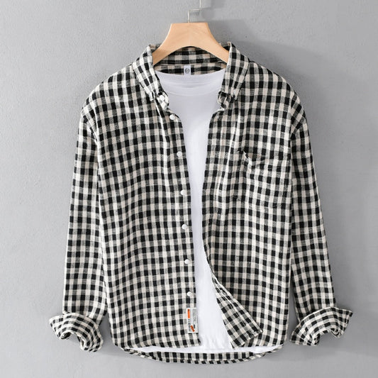 LMS Casual Plaid Shirts