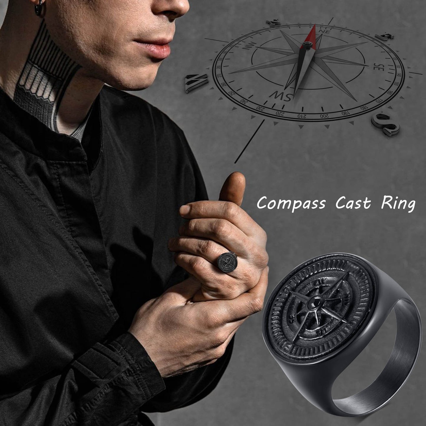Nautical Compass Ring