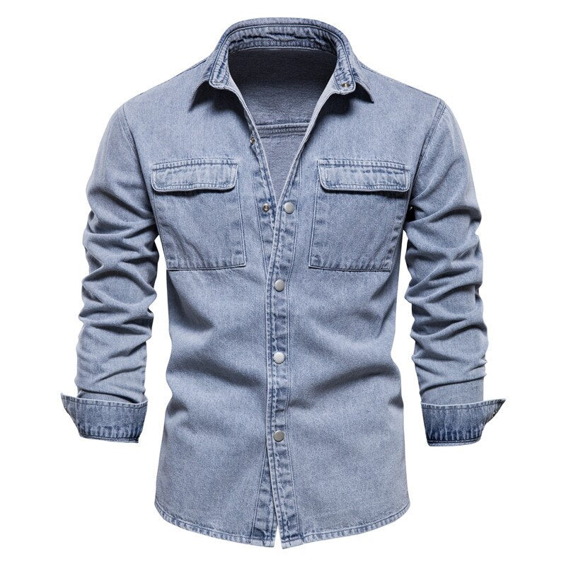 LMS Washed-out Denim Shirts
