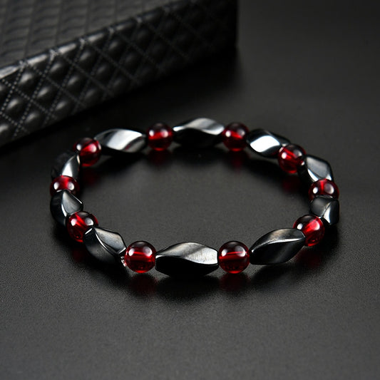 Fashion Red Hematite Charm Bracelets
