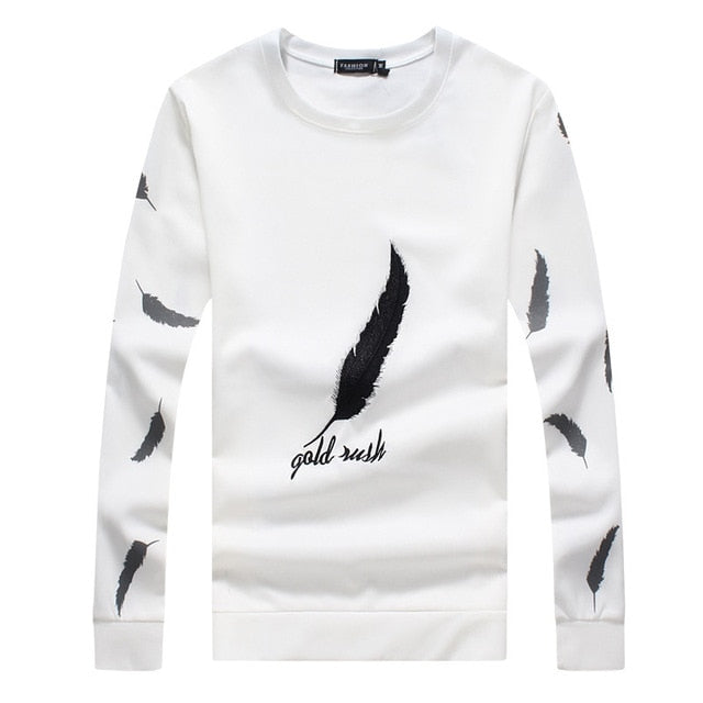 Leave embroidery Casual Streetwear Sweatshirts