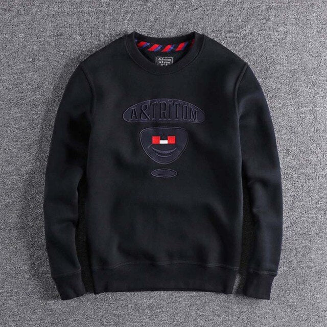 Warm Embroidery Sweatshirt