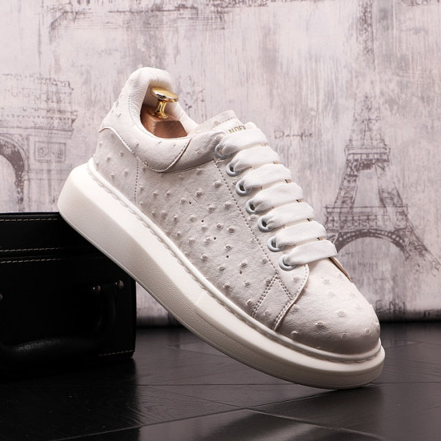 Polka Dot Leather Sneakers