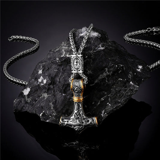 Norse Vikings Thor Hammer Pendant Necklace