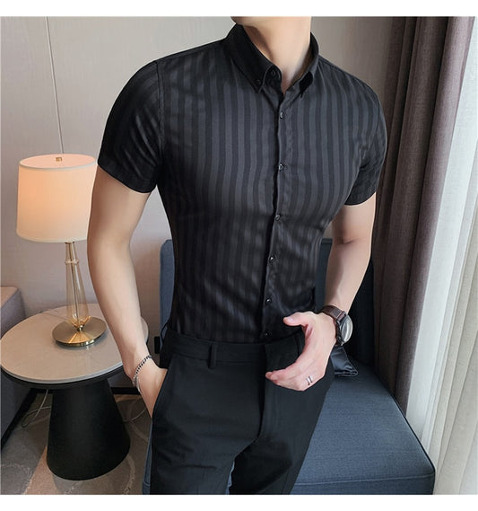 Striped Men Slim Fit Casual Shirts